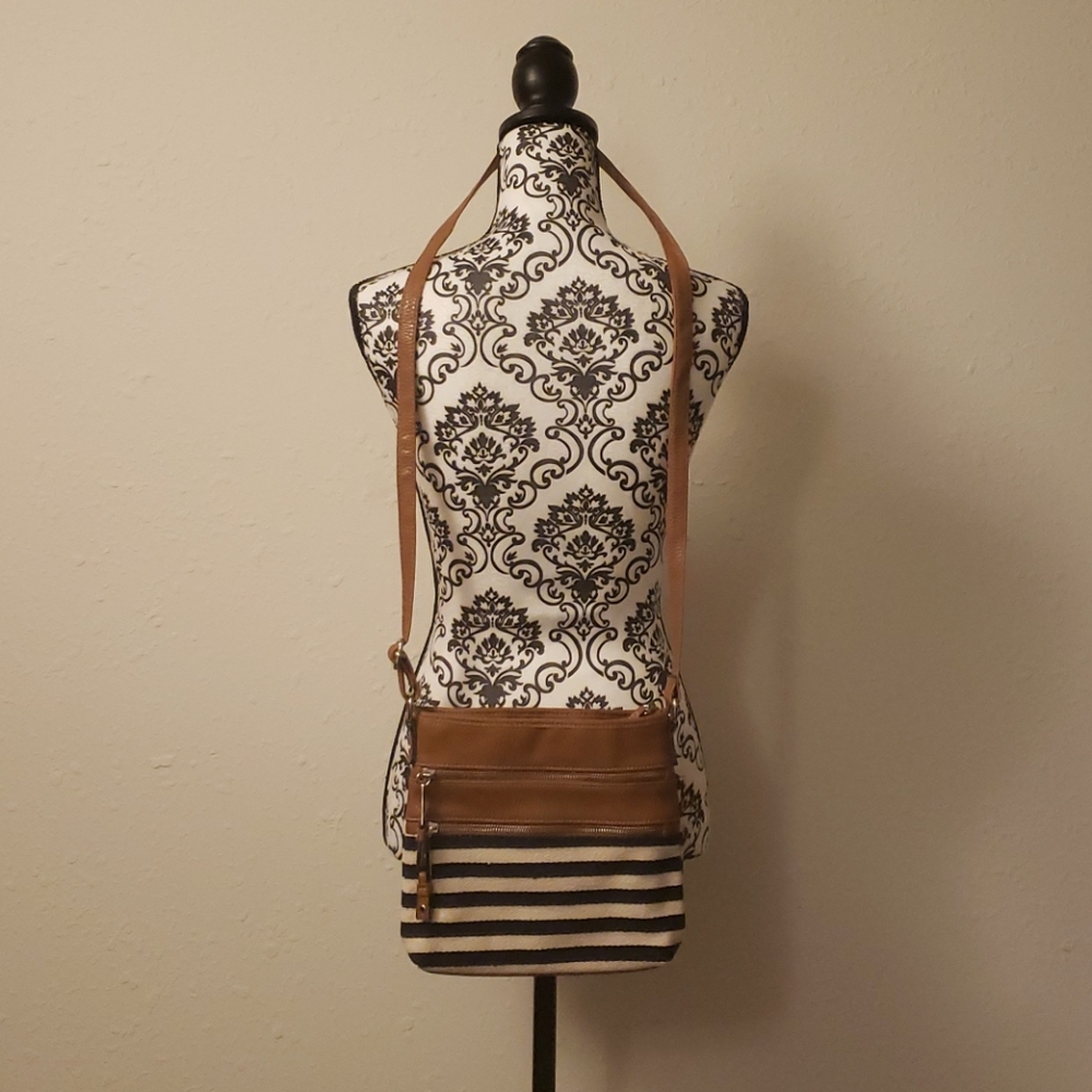 Nautical Stripe Crossbody Purse